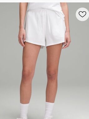 Lululemon Court Rival High-Rise Short 3” - White